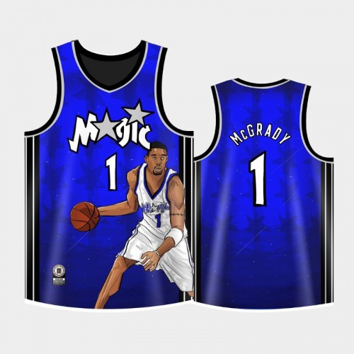 Men Orlando Magic Penny Hardaway #1 Royal Legend Special Image Replica Jersey