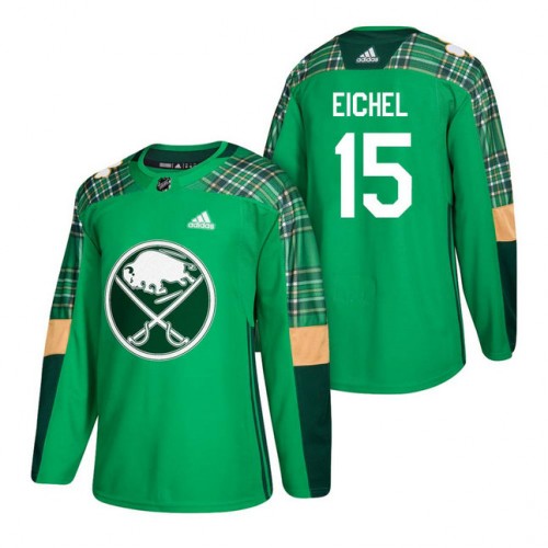 #15 Jack Eichel 2018 St. Patrick's Day Green Jersey