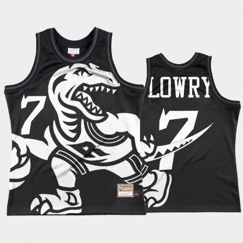 Men Toronto Raptors #7 Kyle Lowry Black Big Face 3.0 Jersey - Fashion Tank