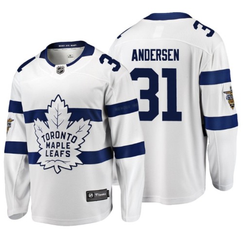 #31 Frederik Andersen 2018 Stadium Series Breakaway Navy Jersey Fanatics