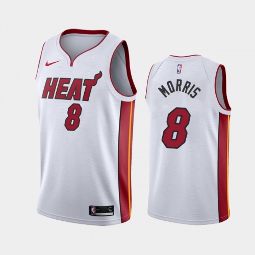 Miami Heat Markieff Morris Men #8 Association Edition 2021 Trade White Jersey