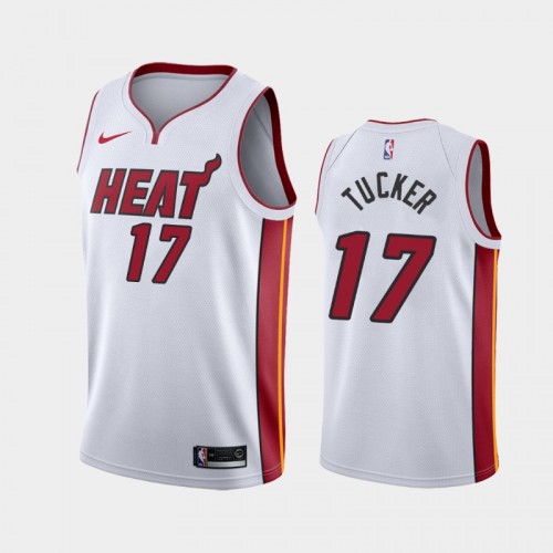 Miami Heat P.J. Tucker Men #17 Association Edition 2021 Trade White Jersey