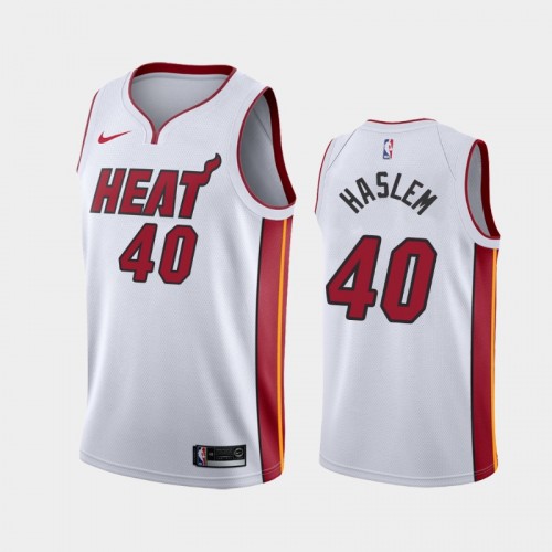 Miami Heat Udonis Haslem Men #40 Association Edition White Jersey