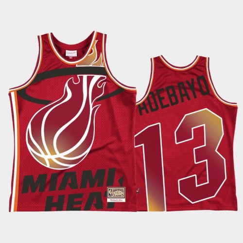 Miami Heat #13 Bam Adebayo Red Blown Out Jersey