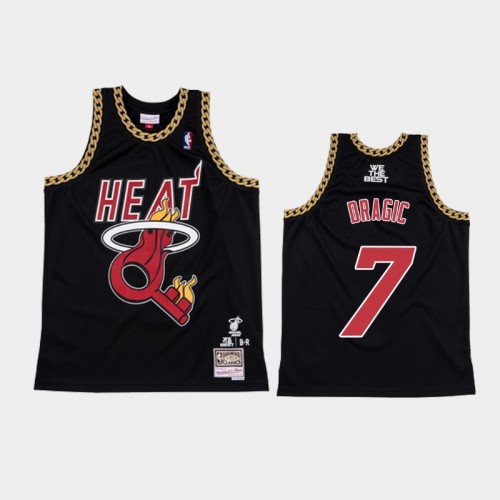 Men's Miami Heat #7 Goran Dragic Black NBA Remix Jersey - DJ Khaled