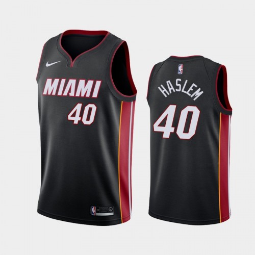 Miami Heat Udonis Haslem Men #40 Icon Edition Black Jersey