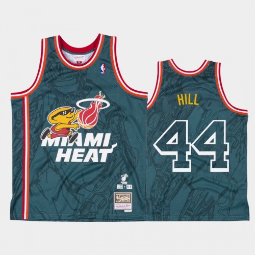 Men's Miami Heat #44 Solomon Hill Green Denzel Curry x BR Remix Jersey
