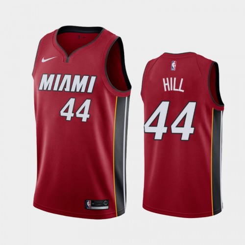 Men's Miami Heat #44 Solomon Hill 2019-20 Statement Red Jersey