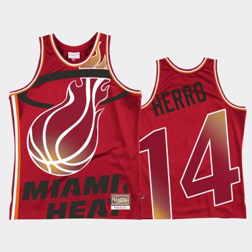 Miami Heat #14 Tyler Herro Red Blown Out Jersey