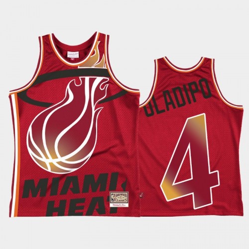 Miami Heat #4 Victor Oladipo Red Blown Out Jersey