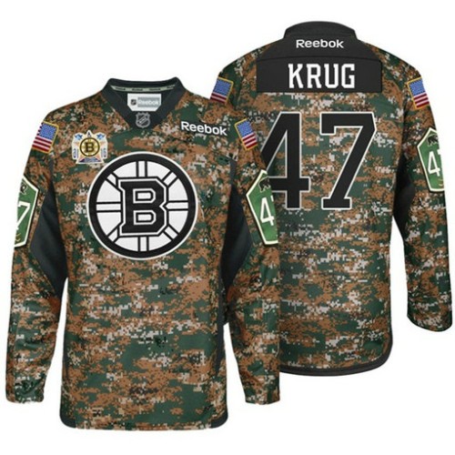 Military Appreciation Premier #47 Torey Krug Camo Jersey