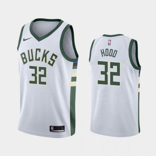 Milwaukee Bucks Rodney Hood Men #32 Association Edition White Jersey