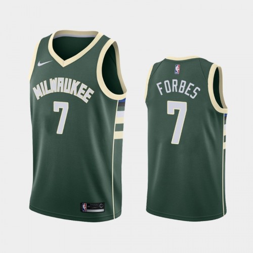 Men's Bryn Forbes #7 Icon Edition Swingman Green Jersey