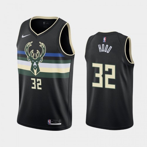 Milwaukee Bucks Rodney Hood 2021 Statement Edition Black Jersey