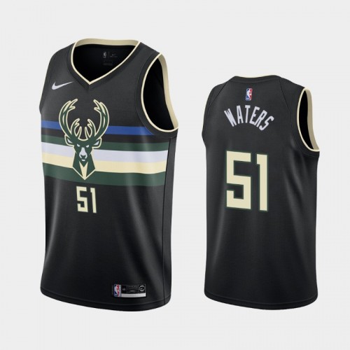 Milwaukee Bucks Tremont Waters 2021-22 Statement Edition Black Jersey