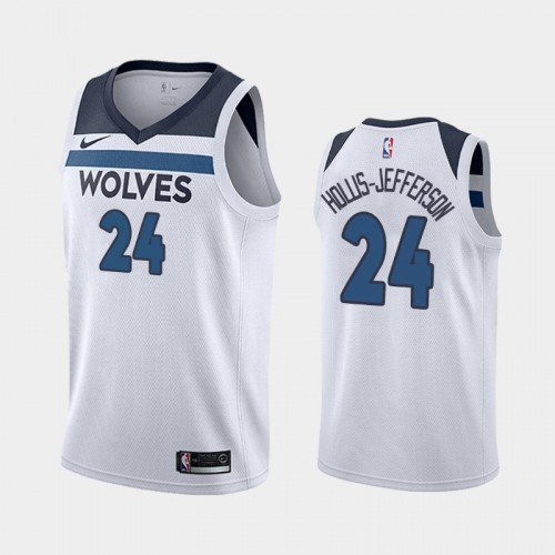 Men Minnesota Timberwolves Rondae Hollis-Jefferson #24 2021-22 Association White Jersey