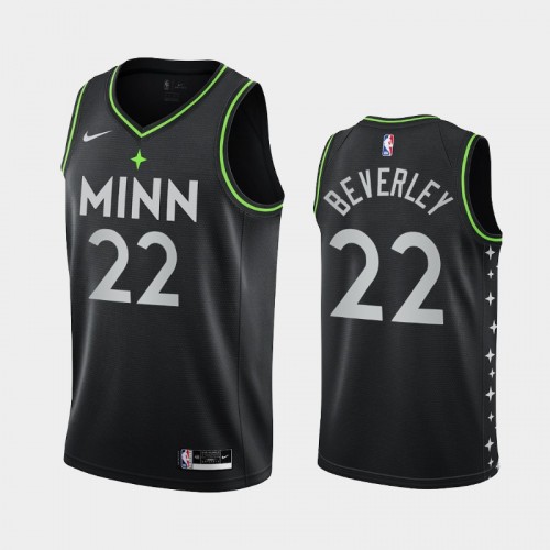 Minnesota Timberwolves Patrick Beverley Men #22 City Edition 2021 Trade Black Jersey