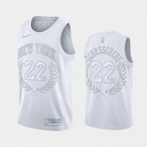 Dave DeBusschere #22 Retired Number New York Knicks Glory Limited White Jersey