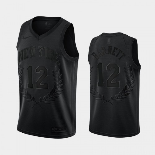 New York Knicks #12 Dick Barnett Glory Limited Retired Number Black Jersey