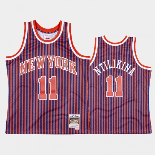 New York Knicks #11 Frank Ntilikina Striped Red 1991-92 Jersey