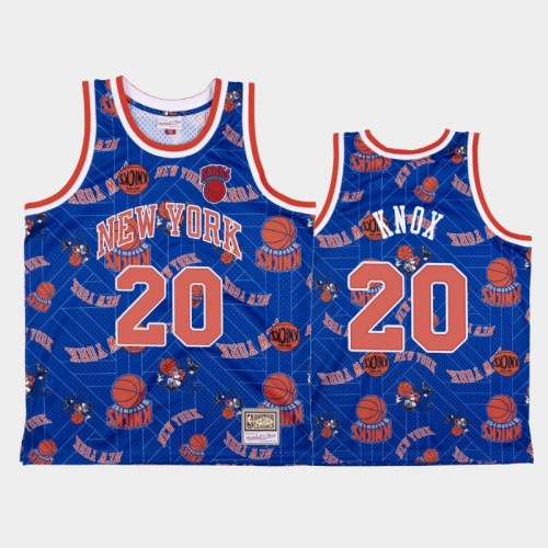 Kevin Knox New York Knicks #20 Blue Tear Up Pack Hardwood Classics Jersey
