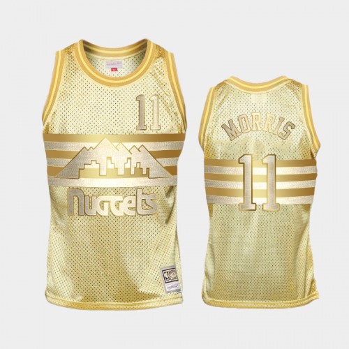 Limited Gold Denver Nuggets #11 Monte Morris Midas SM Jersey