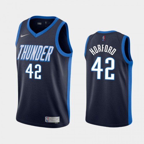 Men's OKC Thunder #42 Al Horford 2021 Earned Navy Jersey