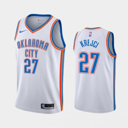 Oklahoma City Thunder Vit Krejci Men #27 Association Edition White Jersey