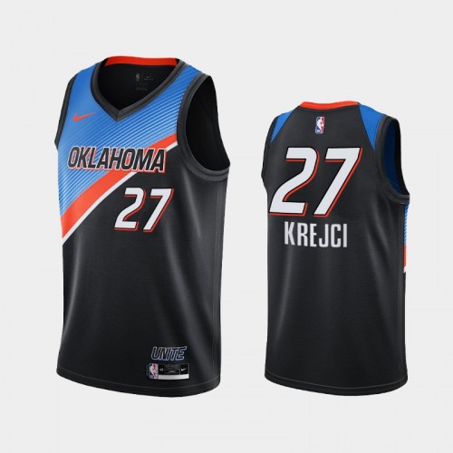 Oklahoma City Thunder Vit Krejci Men #27 City Edition Black Jersey