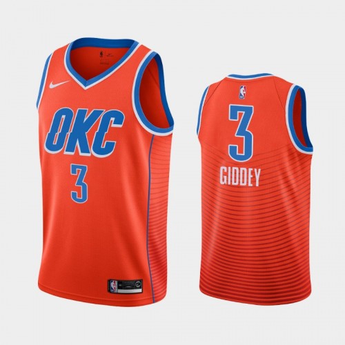 Oklahoma City Thunder Josh Giddey 2021 Statement Edition Orange Jersey