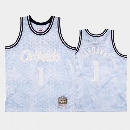 Orlando Magic #1 Anfernee Hardaway White 1994-95 Cloudy Skies Jersey - Hardwood Classics