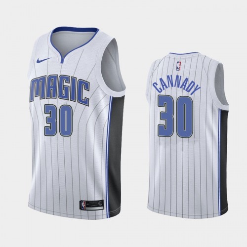 Men's Orlando Magic #30 Devin Cannady 2021 Association White Jersey