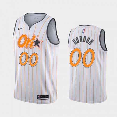 Men's Orlando Magic #00 Aaron Gordon 2020-21 City White Jersey