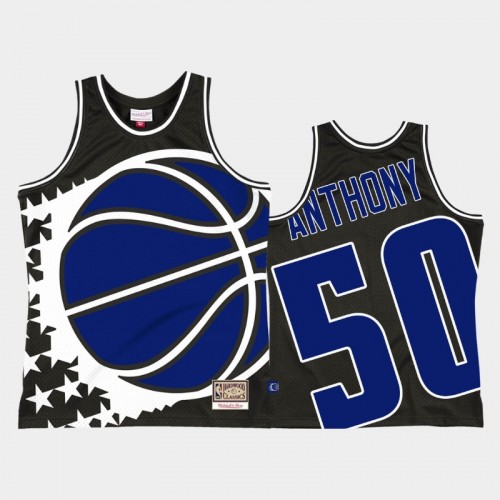 Orlando Magic #50 Cole Anthony Black Big Face 2.0 Jersey