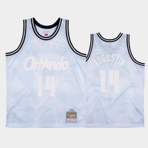 Orlando Magic #14 D.J. Augustin White 1994-95 Cloudy Skies Jersey - Hardwood Classics