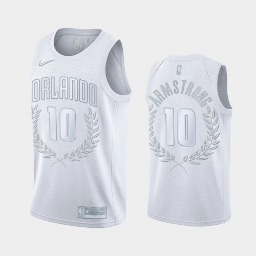 Darrell Armstrong #10 hall of Fame Orlando Magic Glory Limited White Jersey