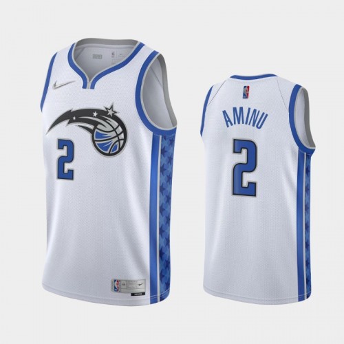 Men's Orlando Magic #2 Al-Farouq Aminu 2021 Earned White Jersey