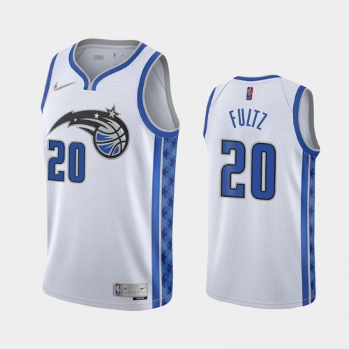 Men's Orlando Magic #20 Markelle Fultz 2021 Earned White Jersey