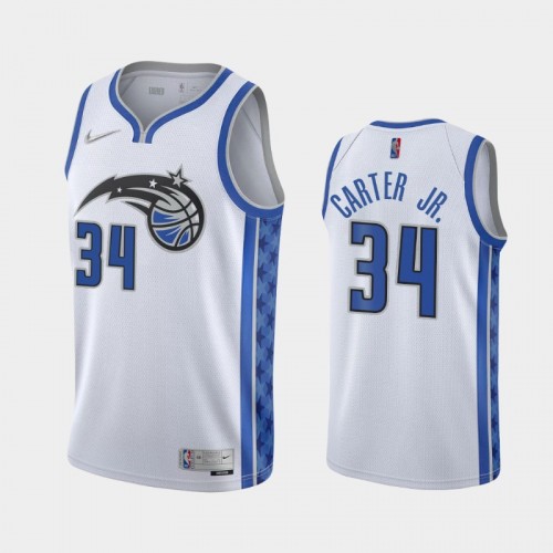 Men's Orlando Magic Wendell Carter Jr. #34 2021 Earned White Jersey