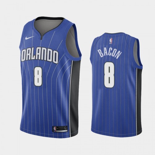 Men's Orlando Magic Dwayne Bacon #8 2020-21 Icon Blue Jersey