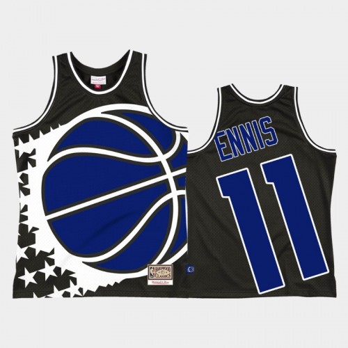 Orlando Magic #11 James Ennis Black Big Face 2.0 Jersey