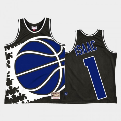 Orlando Magic #1 Jonathan Isaac Black Big Face 2.0 Jersey