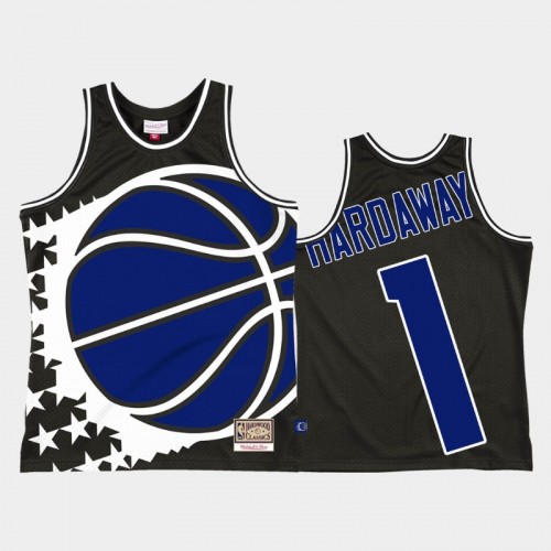 Orlando Magic #1 Penny Hardaway Black Big Face 2.0 Jersey