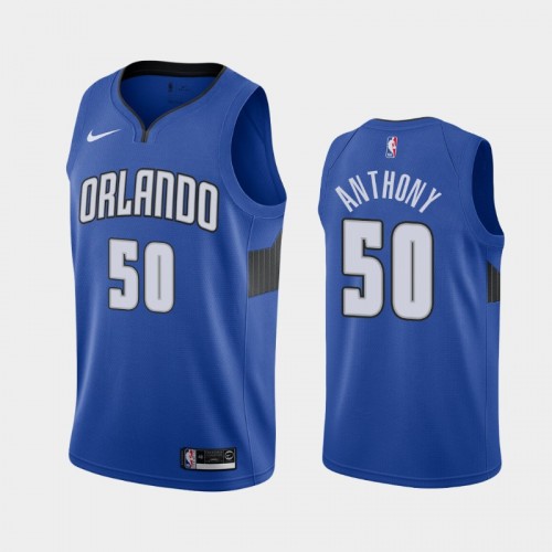 Men's Orlando Magic Cole Anthony #50 Statement 2020 NBA Draft First Round Pick Blue Jersey