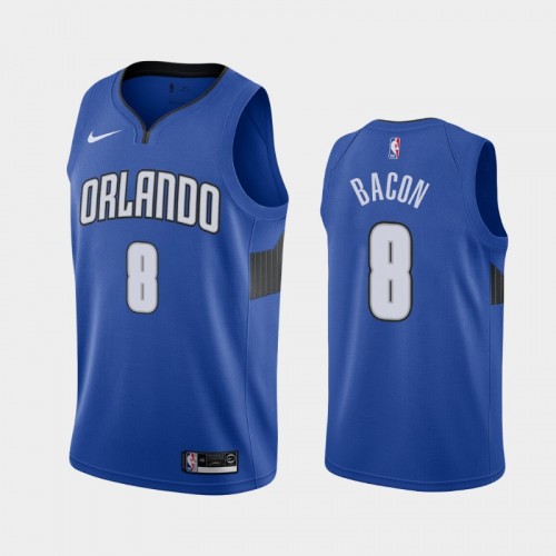 Men's Orlando Magic Dwayne Bacon #8 2020-21 Statement Blue Jersey