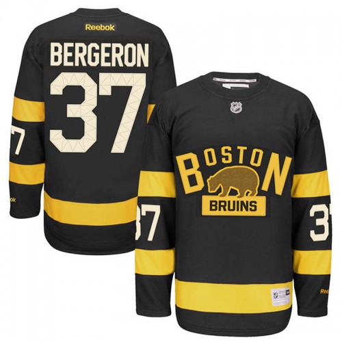 Patrice Bergeron #37 Black 2016 Winter Classic Jersey