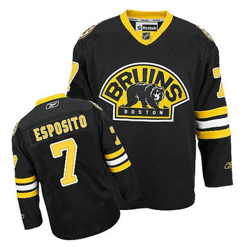 Phil Esposito #7 Black Alternate Jersey