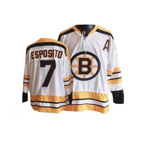 Phil Esposito #7 White Throwback Jersey