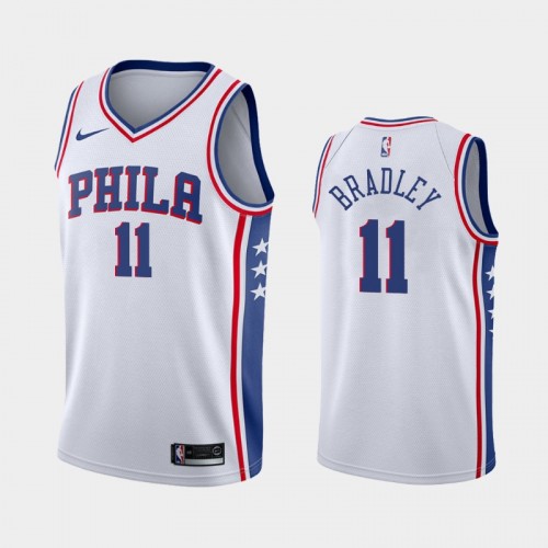 Men's Philadelphia 76ers Tony Bradley #11 2020-21 Association White Jersey
