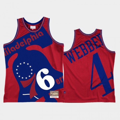 Philadelphia 76ers #4 Chris Webber Red Blown Out Jersey